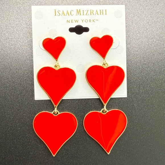 Isaac Mizrahi Jewelry - ISAAC MIZRAHI - Heart Earrings